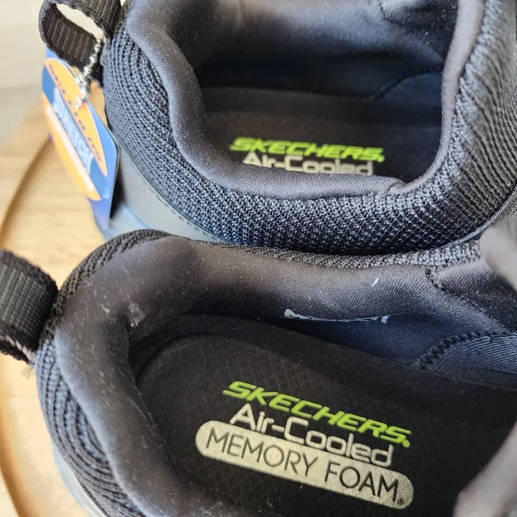 Skechers men's bounder inshore black sneakers - Picture 6 of 9